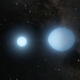 Artist’s impression of white dwarf binaries.